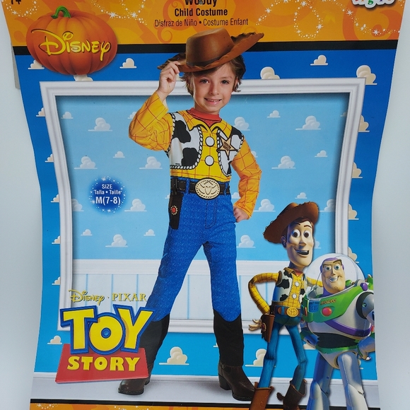 Other - *SHIPS SAME/NEXT DAY!* New Toy Story Woody Kids Costume - Size Med 7-8